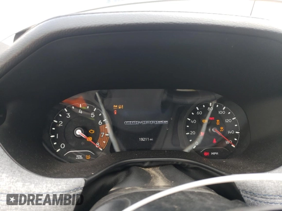 2023 Jeep Compass Sport z VIN 3C4NJDAN8PT508895, wystawiony jako Copart lot #57357745 z przebiegiem 19 211 mil mil oraz Szkoda całkowita • Salvage title. Historia ofert i sprzedaży dostępna na DreamBid. Obrazek 9.