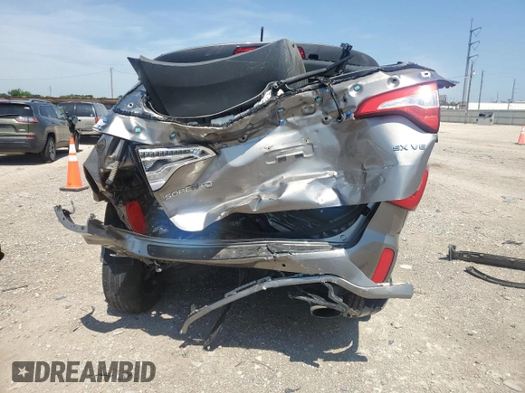 2015 Kia Sorento SX with VIN 5XYKW4A7XFG654002, listed as a Copart auction lot 56701775 with Not provided miles and Salvage title. Bid and sale history available at DreamBid. Image 6.