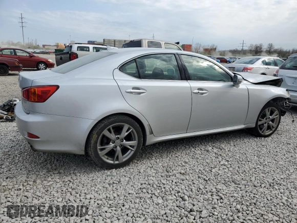 2010 Lexus IS 250 with VIN JTHBF5C2XA5120828, listed as a Copart auction lot 53344015 with 209,300 mi miles and Salvage Title. Bid and sale history available at carsss.com. Image 3.