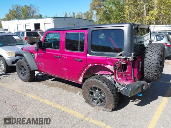2024 Jeep Wrangler Sport S with VIN 1C4RJXN6XRW323881, listed as a IAAI auction lot 40543759 with 4,440 mi miles and . Bid and sale history available at DreamBid. Image 3.