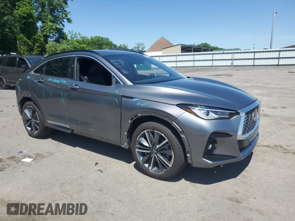 2024 Infiniti QX55 Luxe с VIN 3PCAJ5JR7RF110506, выставлен на аукционе Copart как лот 58578335 с пробегом 4 380 миль миль и Списание • Salvage title. История ставок и продаж доступна на DreamBid. Изображение 4.