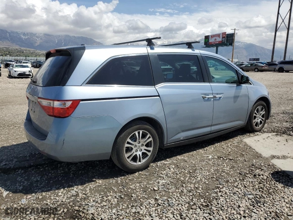 2012 Honda Odyssey EX-L with VIN 5FNRL5H6XCB041293, listed as a Copart auction lot 51707715 with 147,322 mi miles and Salvage Title. Bid and sale history available at carsss.com. Image 3.