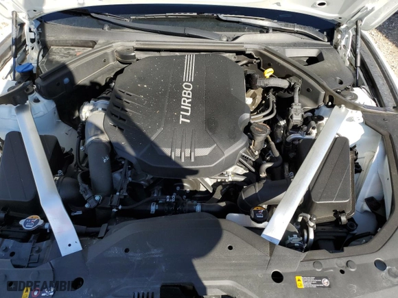 2022 Genesis G70 3.3T with VIN KMTG54TE3NU084590, listed as a Copart auction lot 46709275 with 21,664 mi miles and Salvage Title. Bid and sale history available at carsss.com. Image 12.