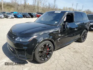 2020 Land Rover Range Rover Sport HST with VIN SALWS2RU0LA705362, listed as a Copart auction lot 45948274 with 80,496 mi miles and Salvage Title. Bid and sale history available at carsss.com. Image 1.