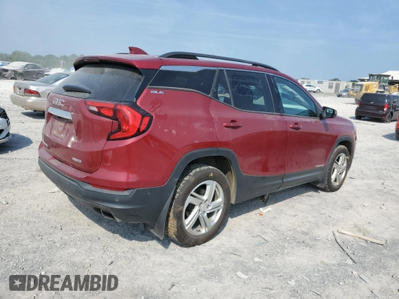 2019 GMC Terrain SLE with VIN 3GKALTEX9KL235624, listed as a Copart auction lot 62329065 with 29,993 mi miles and Salvage title. Bid and sale history available at DreamBid. Image 3.
