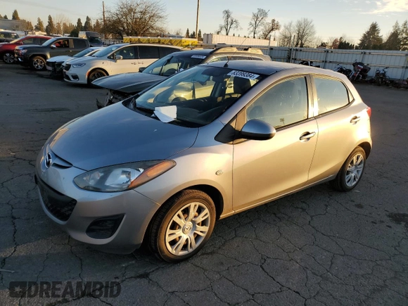 2014 Mazda 2 Sport with VIN JM1DE1KZ6E0184808, listed as a Copart auction lot 83399384 with 96,866 mi miles and Salvage Title. Bid and sale history available at carsss.com. Image 1.