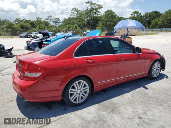 2008 Mercedes-Benz C 300 Sport with VIN WDDGF54X58R031520, listed as a Copart auction lot 61180625 with 158,186 mi miles and Salvage title. Bid and sale history available at DreamBid. Image 3.