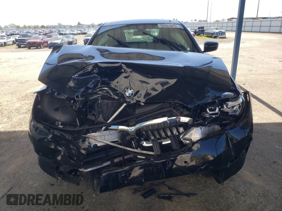 2021 BMW 3 Series 330e with VIN 3MW5P7J09M8B74912, listed as a Copart auction lot 50391615 with 0 mi miles and Salvage Title. Bid and sale history available at carsss.com. Image 5.