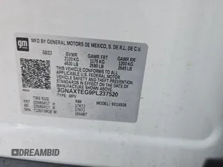 2023 Chevrolet Equinox LT z VIN 3GNAXTEG9PL237520, wystawiony jako IAAI lot #42516900 z przebiegiem 63 698 mil mil oraz . Historia ofert i sprzedaży dostępna na DreamBid. Obrazek 1.
