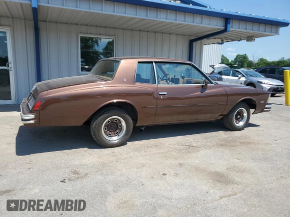 1978 Chevrolet Monte Carlo with VIN 1Z37U81479578, listed as a Copart auction lot 63252805 with 68,608 mi miles and Clean title. Bid and sale history available at DreamBid. Image 3.
