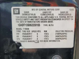 2006 GMC Envoy SLT with VIN 1GKDT13S062230103, listed as a Copart auction lot 44923425 with 158,020 mi miles and Salvage Title. Bid and sale history available at carsss.com. Image 13.