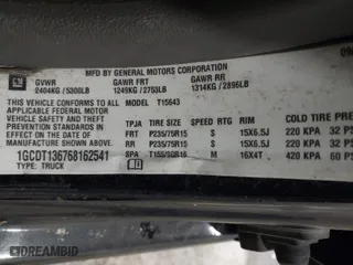 2006 Chevrolet Colorado LT w/2LT with VIN 1GCDT136768162541, listed as a IAAI auction lot 41605724 with 146,231 mi miles. Bid and sale history available at carsss.com. Image 9.