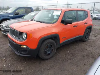 2017 Jeep Renegade Sport with VIN ZACCJAABXHPF03797, listed as a IAAI auction lot 41949519 with 148,114 mi miles. Bid and sale history available at carsss.com. Image 2.
