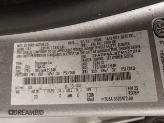 2014 Ford Fiesta S with VIN 3FADP4AJ8EM127214, listed as a IAAI auction lot 42734989 with 141,740 mi miles and . Bid and sale history available at DreamBid. Image 9.