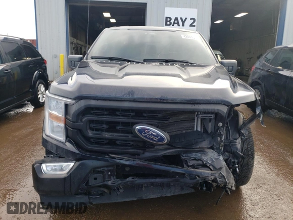 2022 Ford F-150 XL with VIN 1FTMF1E58NKE24645, listed as a Copart auction lot 42051515 with 43,429 mi miles and Salvage Title. Bid and sale history available at DreamBid. Image 5.