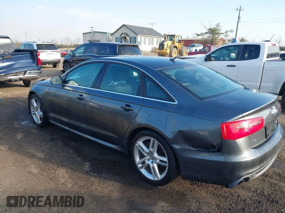 2014 Audi A6 Prestige with VIN WAUHGBFC8EN104920, listed as a IAAI auction lot 41827864 with 70,289 mi miles and . Bid and sale history available at DreamBid. Image 3.