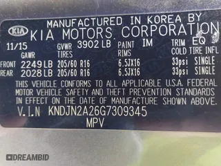 2016 Kia Soul with VIN KNDJN2A26G7309345, listed as a IAAI auction lot 41253208 with 183,659 mi miles. Bid and sale history available at carsss.com. Image 9.