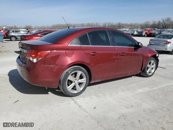 2015 Chevrolet Cruze LT with VIN 1G1PE5SB2F7184698, listed as a Copart auction lot 49101755 with 143,420 mi miles and Salvage Title. Bid and sale history available at carsss.com. Image 3.