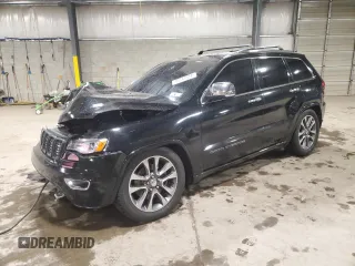 2018 Jeep Grand Cherokee Overland z VIN 1C4RJFCT3JC102423, wystawiony jako Copart lot #78232224 z przebiegiem Nie podano mil oraz Szkoda całkowita • Salvage title. Historia ofert i sprzedaży dostępna na DreamBid. Obrazek 1.