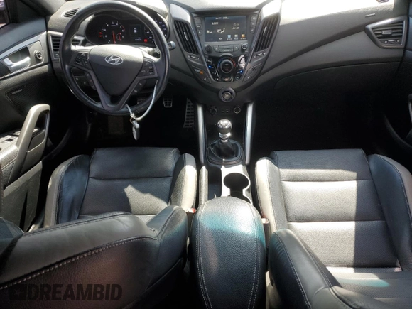 2016 Hyundai Veloster Turbo with VIN KMHTC6AE5GU252388, listed as a Copart auction lot 48964145 with 137,421 mi miles and Salvage Title. Bid and sale history available at carsss.com. Image 8.