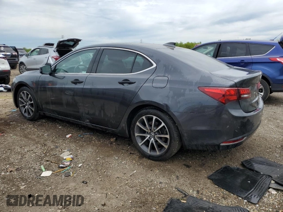 2015 Acura TLX Technology with VIN 19UUB3F57FA008214, listed as a Copart auction lot 58093535 with 106,741 mi miles and Salvage title. Bid and sale history available at DreamBid. Image 2.