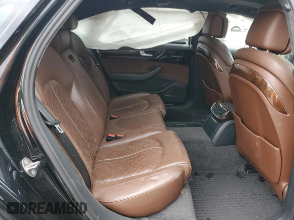 2017 Audi A8 with VIN WAU44AFD1HN017391, listed as a Copart auction lot 54144125 with 48,183 mi miles and Salvage title. Bid and sale history available at DreamBid. Image 10.