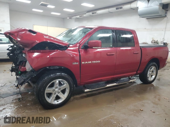2012 Ram 1500 Sport with VIN 1C6RD7MT0CS345330, listed as a Copart auction lot 84722734 with 109,291 mi miles and Clean Title. Bid and sale history available at carsss.com. Image 1.