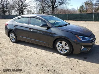 2020 Hyundai Elantra SEL with VIN 5NPD84LF0LH587518, listed as a Copart auction lot 48354935 with 39,385 mi miles and Salvage Title. Bid and sale history available at carsss.com. Image 4.