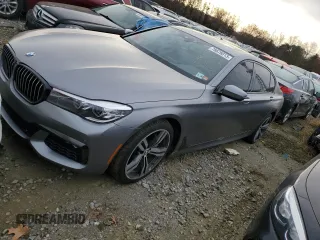 2019 BMW 7 Series 740i with VIN WBA7E2C53KB216819, listed as a Copart auction lot 76676013 with 60,928 mi miles. Bid and sale history available at carsss.com. Image 1.