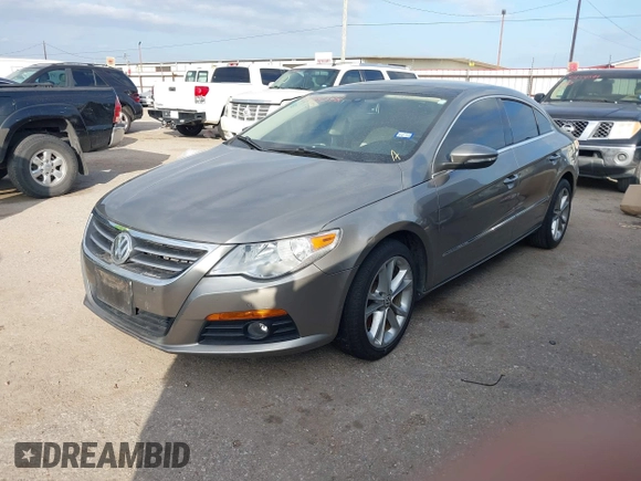 2010 Volkswagen CC Lux with VIN WVWHN7AN4AE530337, listed as a IAAI auction lot 41244342 with 100,819 mi miles. Bid and sale history available at carsss.com. Image 2.
