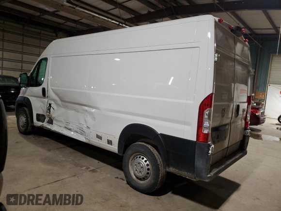 2024 Ram ProMaster Cargo Tradesman with VIN 3C6LRVDG8RE133348, listed as a Copart auction lot 43589995 with Not Provided miles and Salvage Title. Bid and sale history available at DreamBid. Image 2.