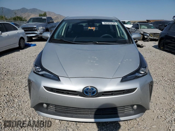 2022 Toyota Prius LE with VIN JTDL9MFU3N3037635, listed as a Copart auction lot 62325235 with 38,095 mi miles and Salvage title. Bid and sale history available at DreamBid. Image 5.