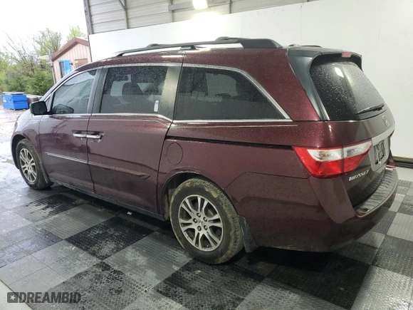 2013 Honda Odyssey EX-L with VIN 5FNRL5H63DB048622, listed as a Copart auction lot 52003825 with 75,113 mi miles and Salvage Title. Bid and sale history available at carsss.com. Image 2.