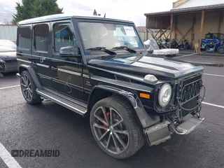 2015 Mercedes-Benz G-Class G 63 AMG with VIN WDCYC7DF7FX237855, listed as a IAAI auction lot 40836130 with 88,920 mi miles. Bid and sale history available at carsss.com. Image 1.
