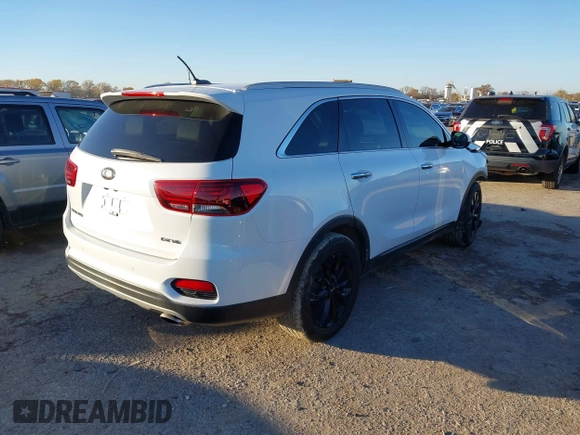2020 Kia Sorento EX V6 with VIN 5XYPH4A59LG656432, listed as a IAAI auction lot 41057791 with 59,237 mi miles. Bid and sale history available at carsss.com. Image 4.