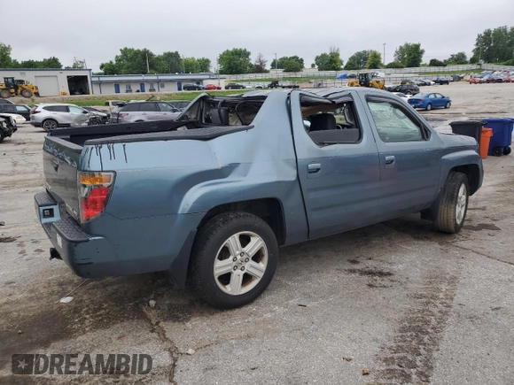 2008 Honda Ridgeline RTL with VIN 2HJYK16588H536980, listed as a Copart auction lot 58858975 with 223,614 mi miles and Salvage title. Bid and sale history available at DreamBid. Image 3.