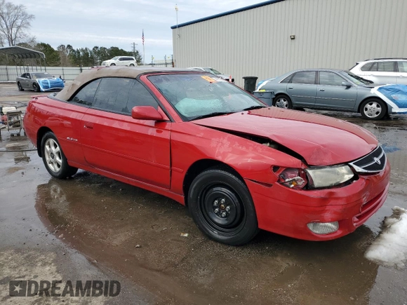 2000 Toyota Solara SE with VIN 2T1FF22P7YC420225, listed as a Copart auction lot 41777605 with Not Provided miles and Salvage Title. Bid and sale history available at DreamBid. Image 4.