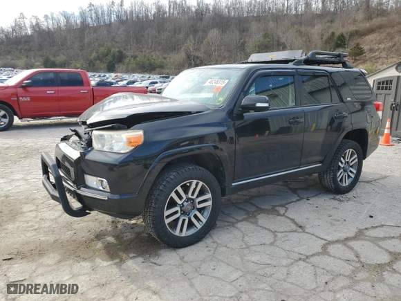 2012 Toyota 4Runner SR5 with VIN JTEBU5JR0C5077638, listed as a Copart auction lot 46248315 with 255,055 mi miles and Salvage Title. Bid and sale history available at carsss.com. Image 1.