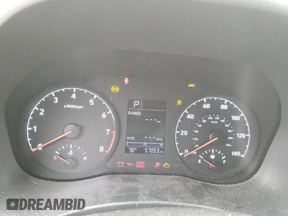 2018 Hyundai Accent SEL with VIN 3KPC24A39JE010378, listed as a Copart auction lot 70599563 with 57,053 mi miles. Bid and sale history available at carsss.com. Image 9.
