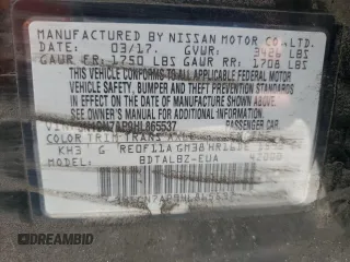 2017 Nissan Versa SV z VIN 3N1CN7AP9HL865537, wystawiony jako Copart lot #56904615 z przebiegiem 240 596 mil mil oraz Czysty tytuł • Clean title. Historia ofert i sprzedaży dostępna na DreamBid. Obrazek 12.