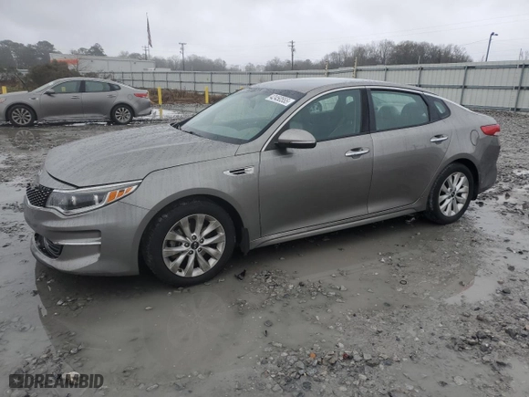 2016 Kia Optima EX with VIN 5XXGU4L37GG046532, listed as a Copart auction lot 42450555 with 156,368 mi miles and Salvage Title. Bid and sale history available at carsss.com. Image 1.
