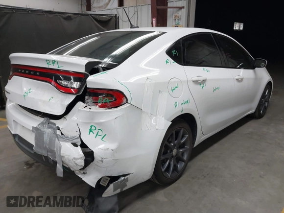 2016 Dodge Dart SE with VIN 1C3CDFAA0GD606207, listed as a IAAI auction lot 42441745 with 144,931 mi miles and . Bid and sale history available at DreamBid. Image 4.