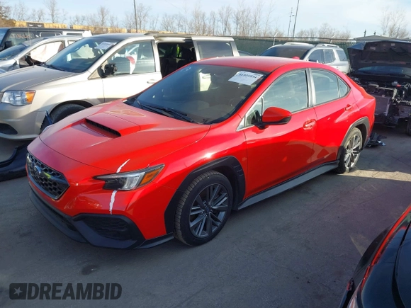 2022 Subaru WRX z VIN JF1VBAB69N8022472, wystawiony jako IAAI lot #41521034 z przebiegiem 23 303 mil mil oraz . Historia ofert i sprzedaży dostępna na DreamBid. Obrazek 2.