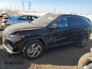 2022 Hyundai Tucson SEL with VIN 5NMJBCAE9NH137827, listed as a Copart auction lot 76742814 with 22,137 mi miles and Salvage Title. Bid and sale history available at carsss.com. Image 1.