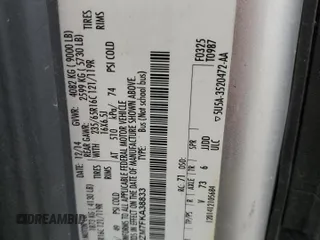 2015 Ford Transit XL with VIN 1FBZX2ZM7FKA38833, listed as a Copart auction lot 55867315 with 133,711 mi miles and Salvage Title. Bid and sale history available at DreamBid. Image 13.