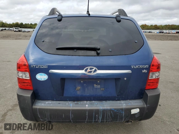 2005 Hyundai Tucson GLS with VIN KM8JN12D75U136620, listed as a Copart auction lot 73579764 with 63,305 mi miles and Salvage Title. Bid and sale history available at carsss.com. Image 6.