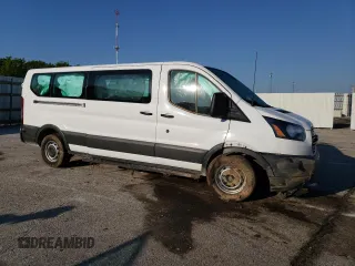 2018 Ford Transit Passenger XL with VIN 1FBZX2YM5JKA70836, listed as a Copart auction lot 56246485 with 60,391 mi miles and Salvage title. Bid and sale history available at DreamBid. Image 4.