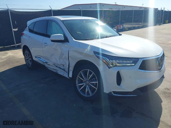 2023 Acura RDX w/Technology Package with VIN 5J8TC1H59PL000180, listed as a IAAI auction lot 41768187 with 23,980 mi miles. Bid and sale history available at carsss.com. Image 1.