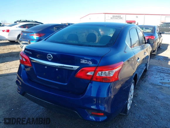 2019 Nissan Sentra SV with VIN 3N1AB7AP3KY446089, listed as a IAAI auction lot 41673033 with 37,187 mi miles and . Bid and sale history available at DreamBid. Image 4.