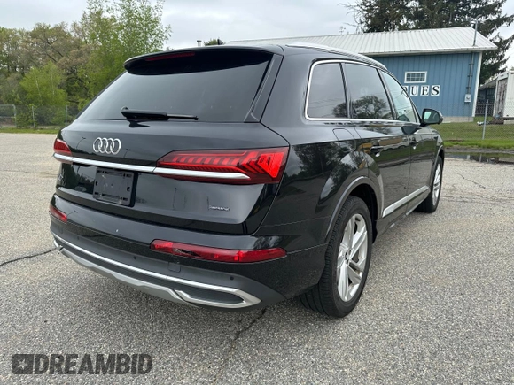 2021 Audi Q7 Premium Plus with VIN WA1LJAF70MD013666, listed as a Copart auction lot 57488155 with 85,068 mi miles and Clean title. Bid and sale history available at DreamBid. Image 4.